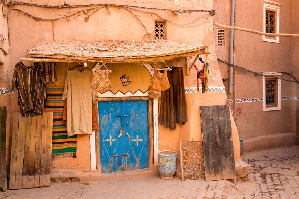 Historic Jewish synagogue and cultural artifacts in Morocco, representing the rich Jewish heritage