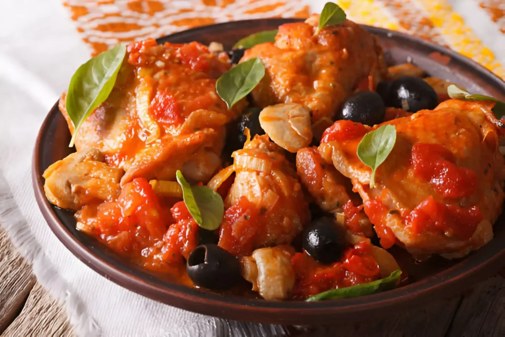 Moroccan chicken recipe with spices and preserved lemon