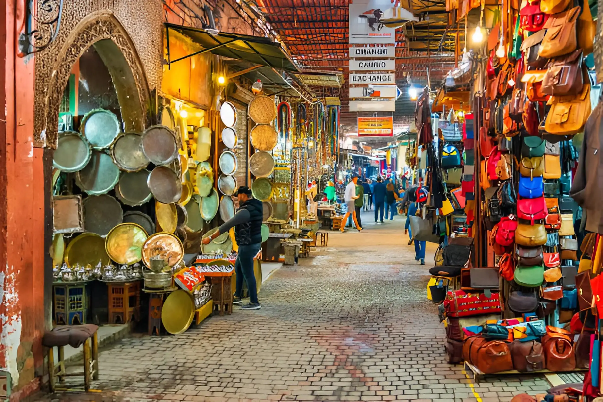 Exploring Marrakesh’s vibrant souks and colorful streets in December.