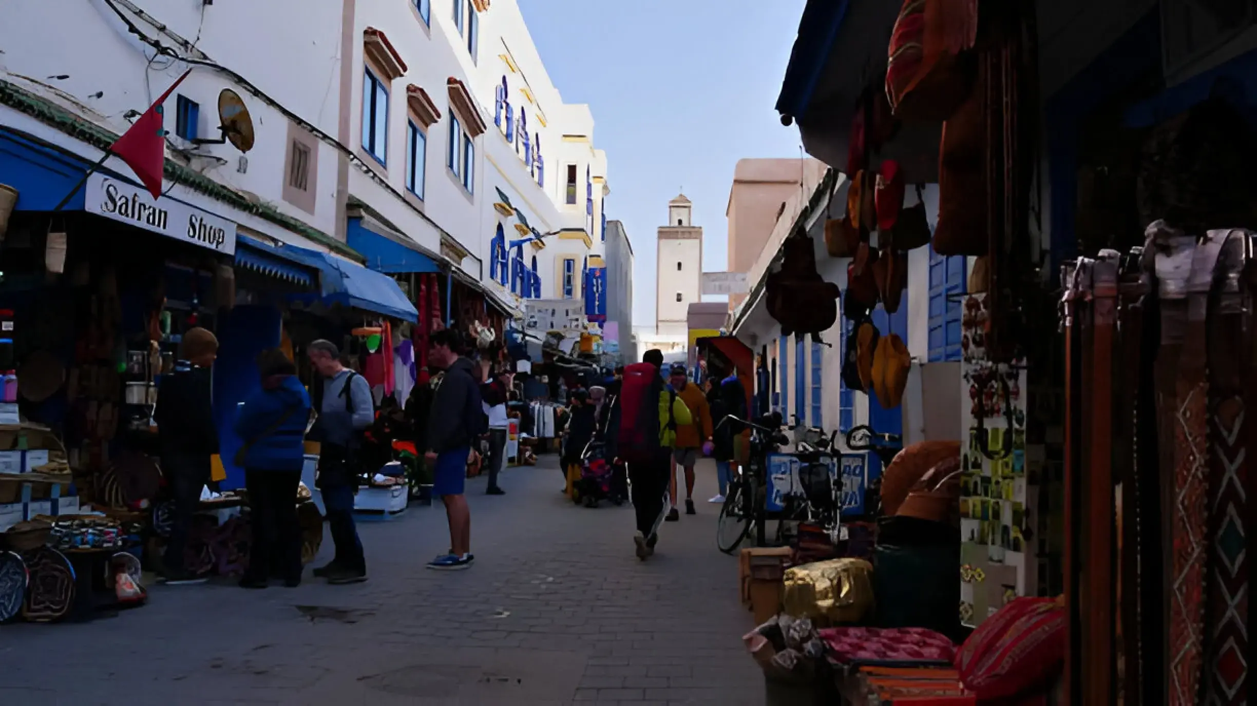 A bustling souk in Morocco, showcasing where to go in Morocco.