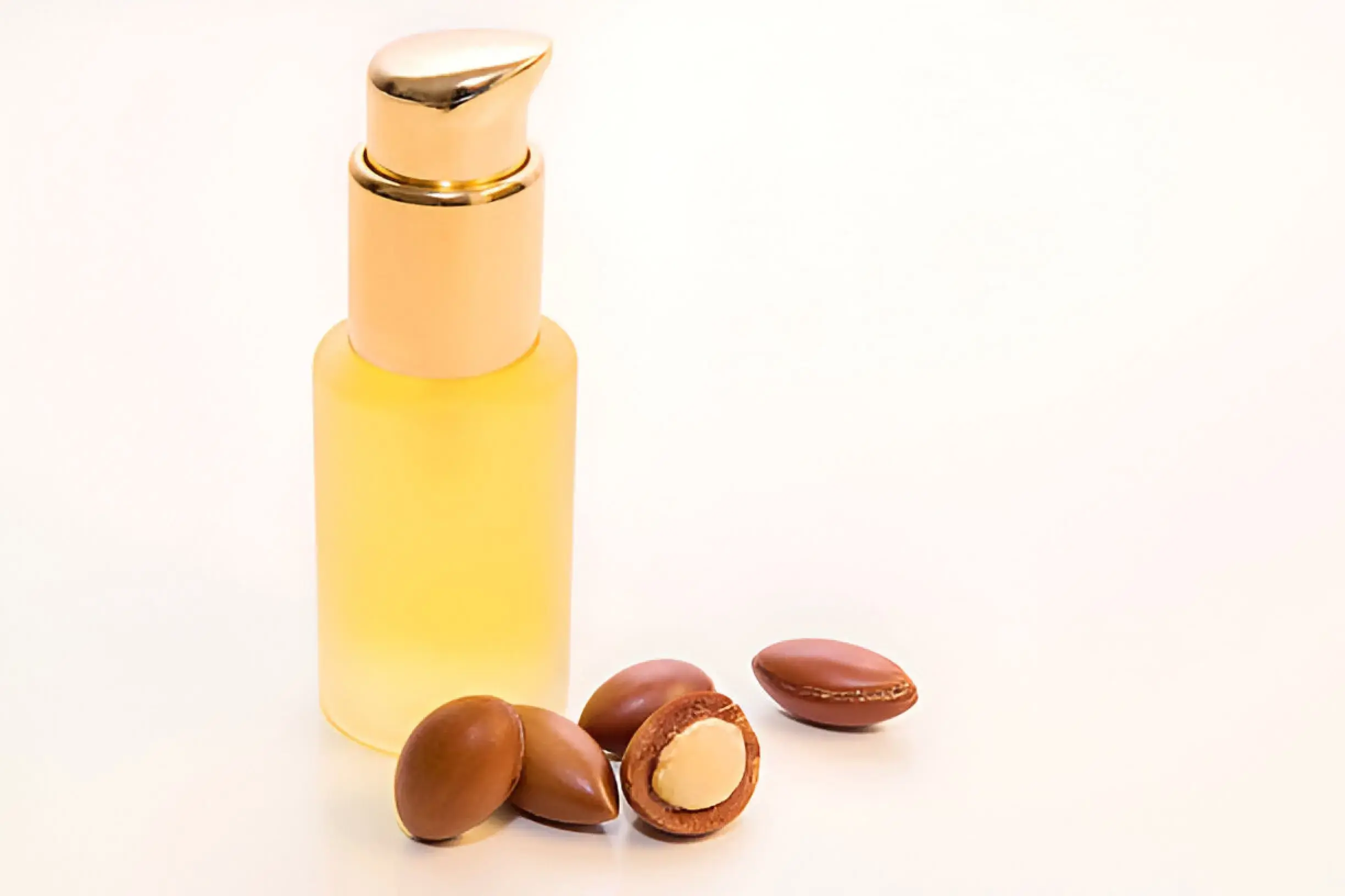Argan oil of Morocco in a traditional bottle