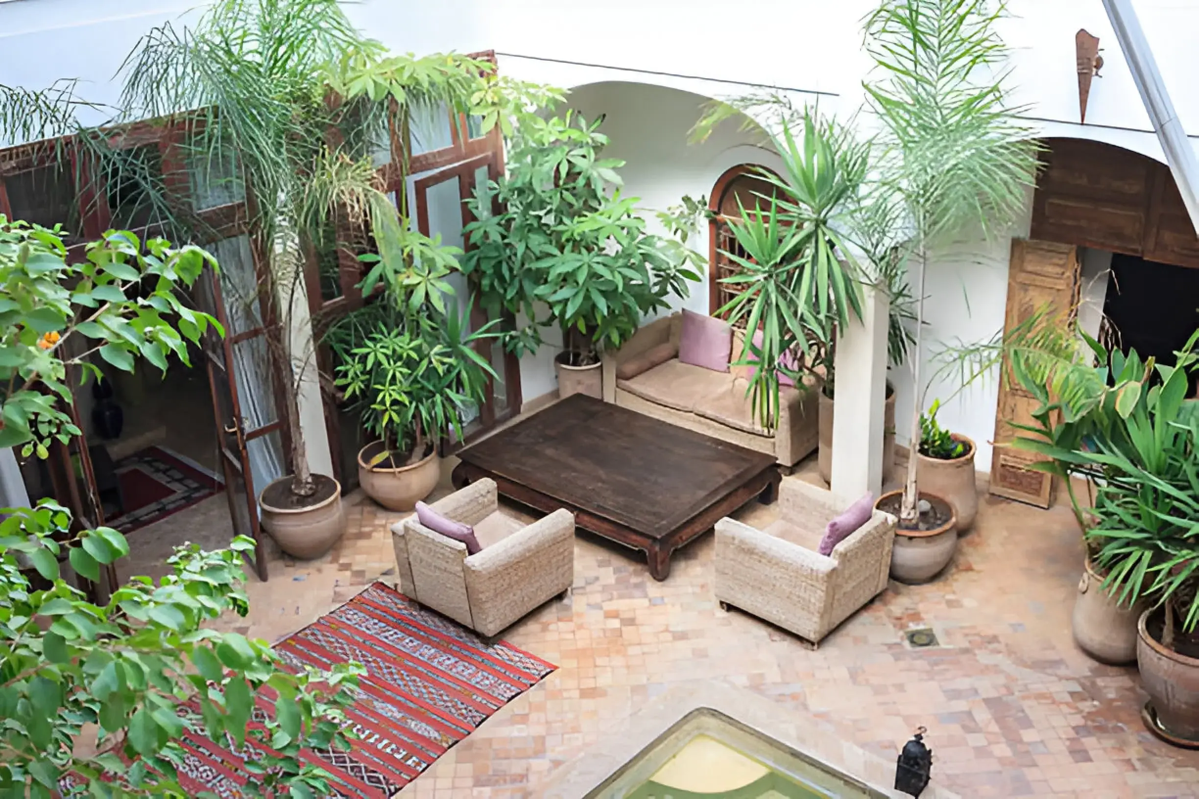 What is a riad in Morocco - Traditional Moroccan home with courtyard.